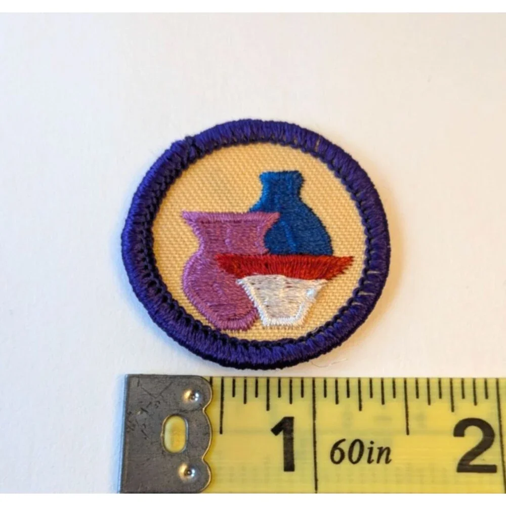 Vtg 1990's Girl Scouts Junior SCOUTING IN THE USA Merit Patch Badge Lot of 7